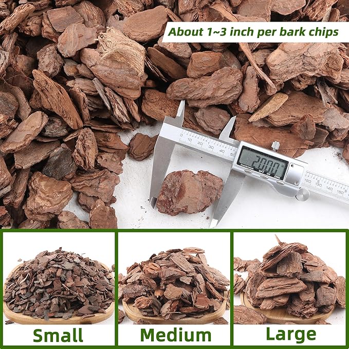 29 Quart Organic Big Size Orchid Bark for Plants, Root Development of Orchid Plants and Garden Soil Amendment