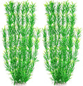 MyLifeUNIT Aquarium Plants, 21 Inches Tall Plastic Fish Tank Plants for Fish Tank Decorations and Aquarium Decor (Green)