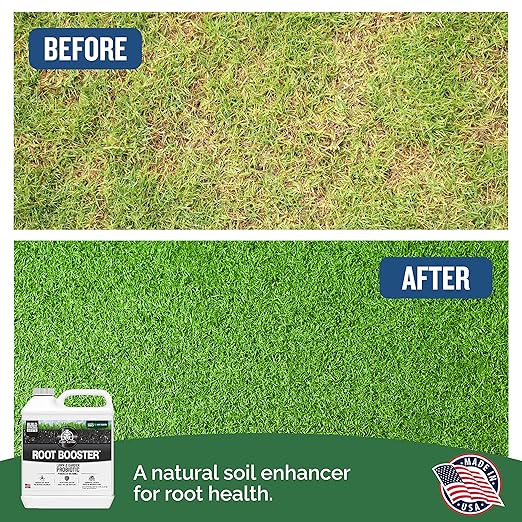 Turf Titan Root Booster – Grass Probiotic & Garden Booster – Natural Liquid Probiotic for Lawn Care – Green Lawn Enhancer for Yard Maintenance – Covers up to 8,000 Sq Ft