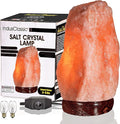 LN-04 Natural Himalayan Pink Crystal Rock Salt Lamp 6~9 lbs with Dimmer Control Switch, Quality Gift Packaging