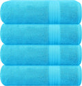 GLAMBURG Premium Cotton 4 Pack Bath Towel Set