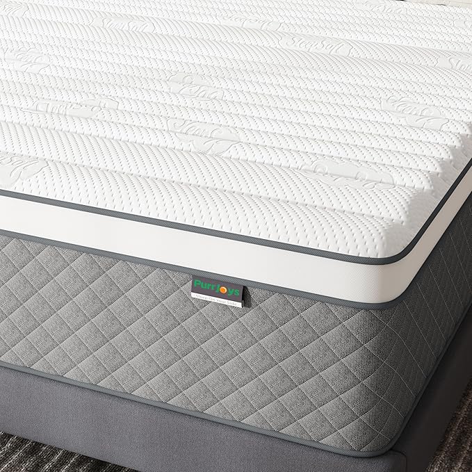 14 Inch Full Mattress, Cooling-Gel Memory Foam and Pocket Spring Hybrid Mattress, Full Bed Mattress in a Box, CertiPUR-US Certified, Medium Firm