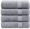 LANE LINEN 100% Pure Cotton Bath Sheets Set of 4